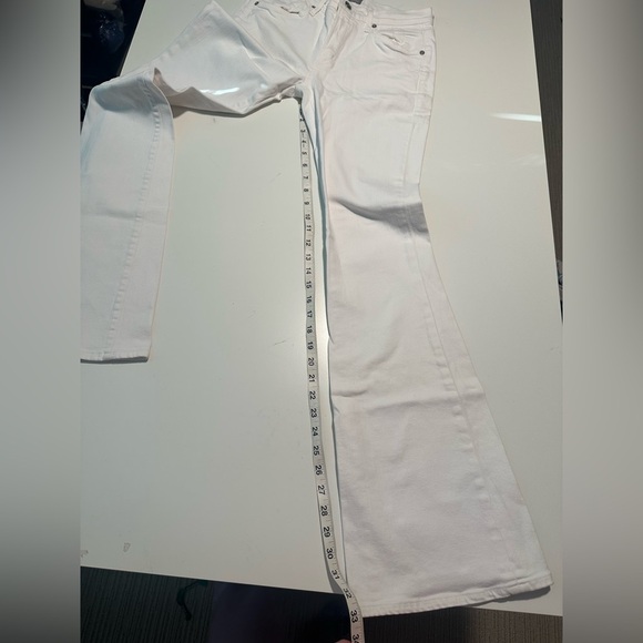 citizens of humanity fleetwood high rise flare white jeans - Picture 4 of 10